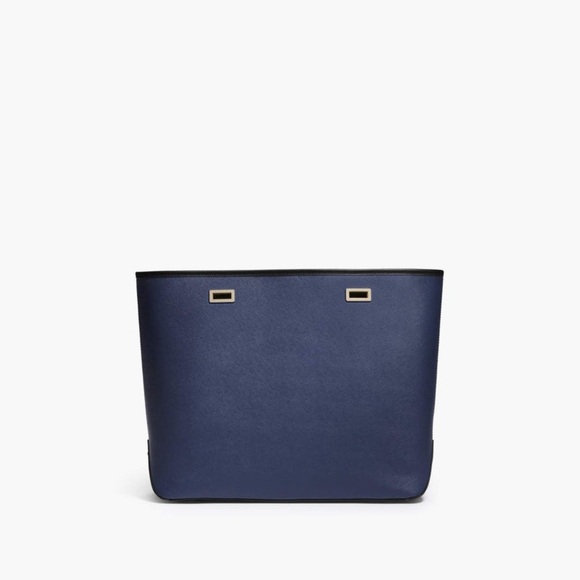 L & S Seville Navy 15” Seville Saffiano Add On Shell for Tote Lo & Sons NWT - Picture 1 of 5